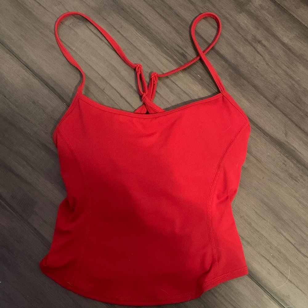 Garage Softactive Crossback Keyhole Cami—Jester Red